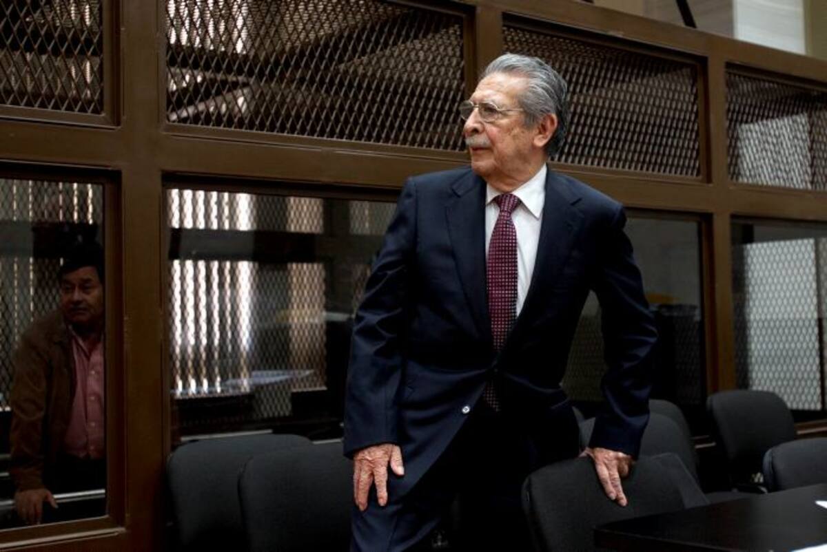 Efraín Ríos Montt, ex dictador de Guatemala. AP
