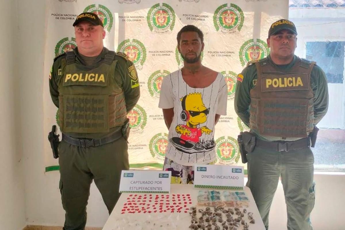 ‘Tripita’ fue pillado cerca de colegio con 475 dosis de marihuana y coca