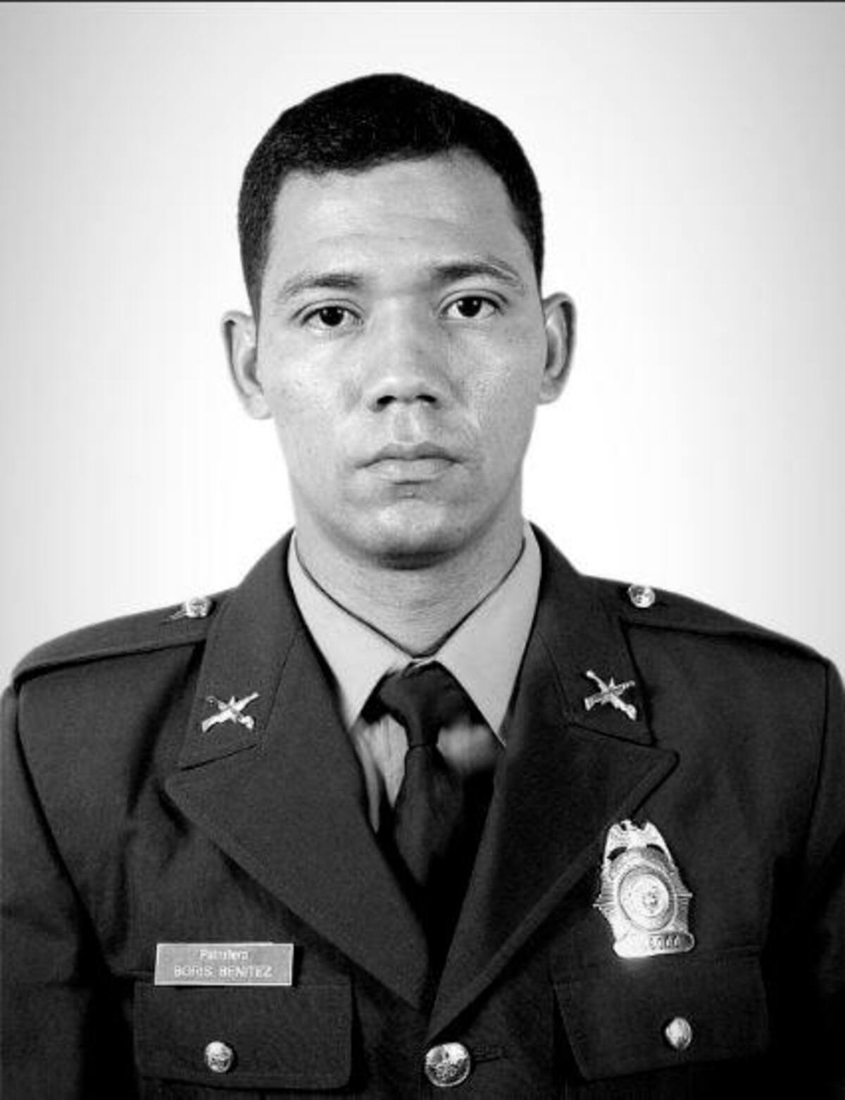 Patrullero Boris Alexander Benítez Lecrerc, muerto.
