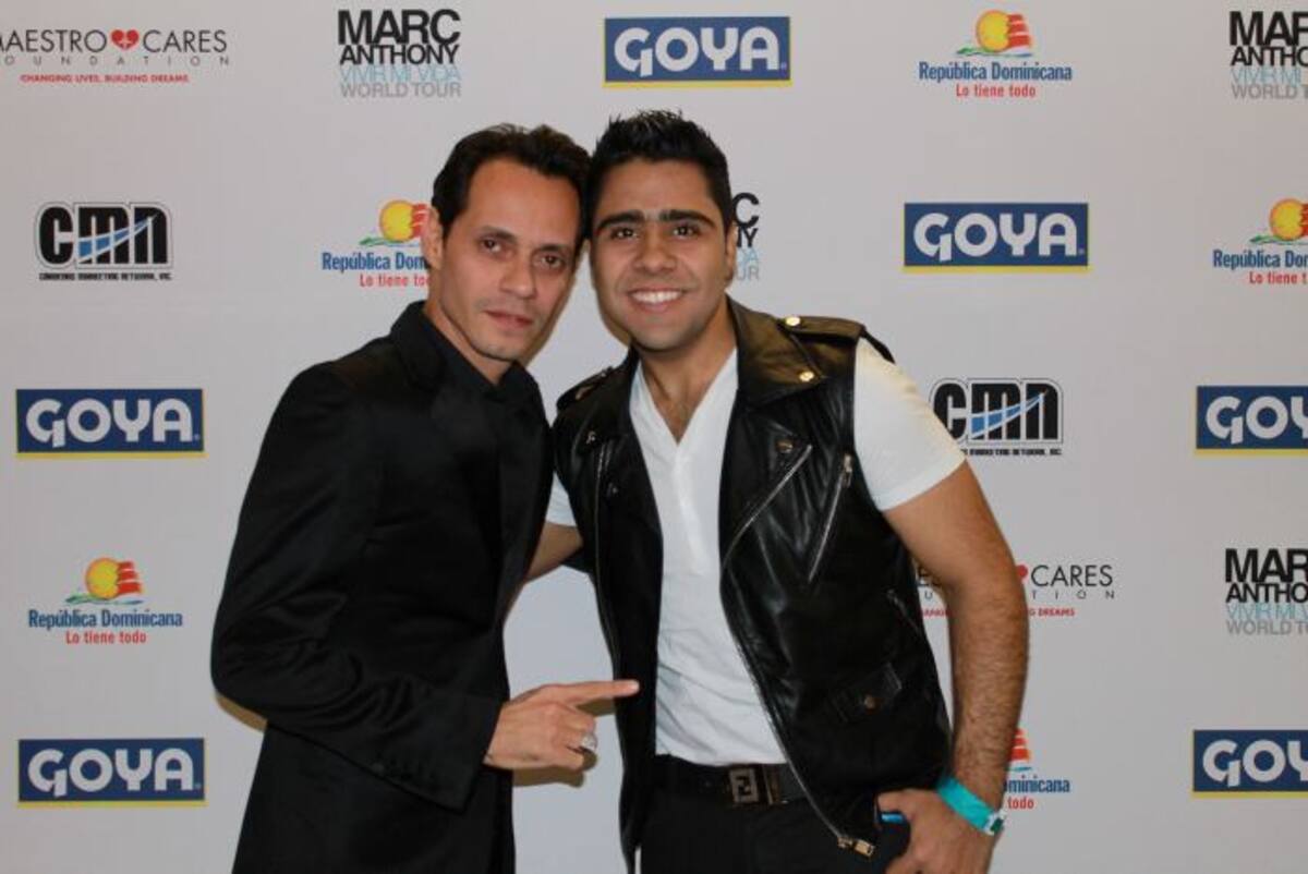 Lucas Dangond y Marc Anthony. CORTESÍA