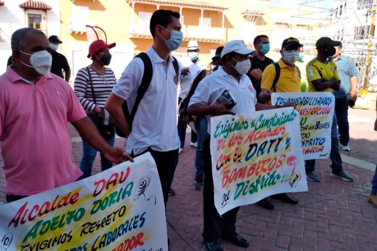 Sindicatos protestan contra el Distrito por incumplimiento de acuerdos