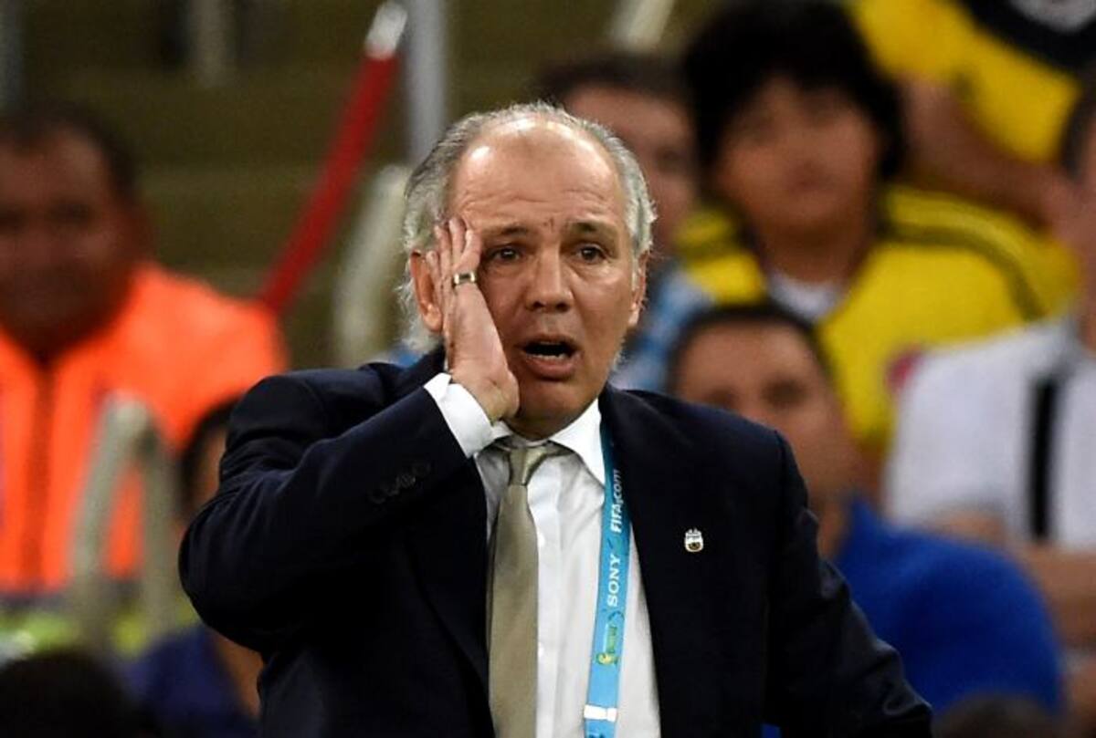 Alejandro Sabella no seguirá al frente de la Selección Argentina de fútbol. AFP PEDRO UGARTE