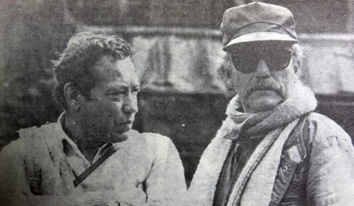 ) LOS DOS FUNDADORES DE LAS FARC, PEDRO ANTONIO MARIN ALIAS MANUEL MARULANDA O TIROFIJO (IZQUIERDA) Y JACOBO ARENAS . COLPRENSA