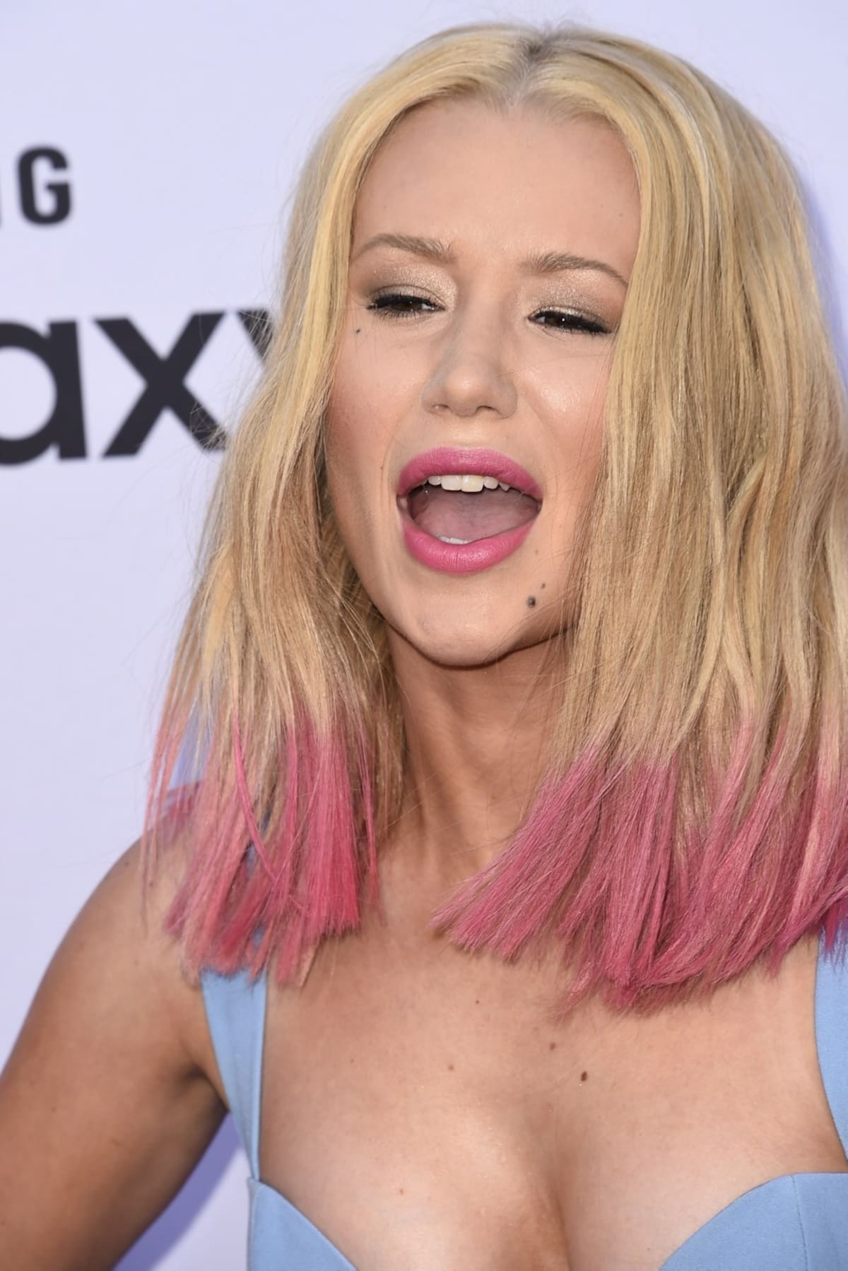 Iggy Azalea después de las especulaciones sobre una cirugía en la nariz. AFP ROBYN BECK