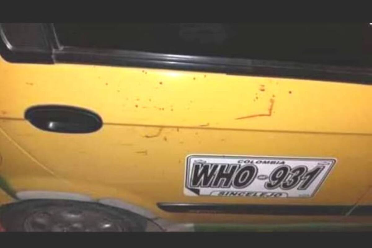 Taxista es brutalmente golpeado por sus pasajeros en Sincelejo