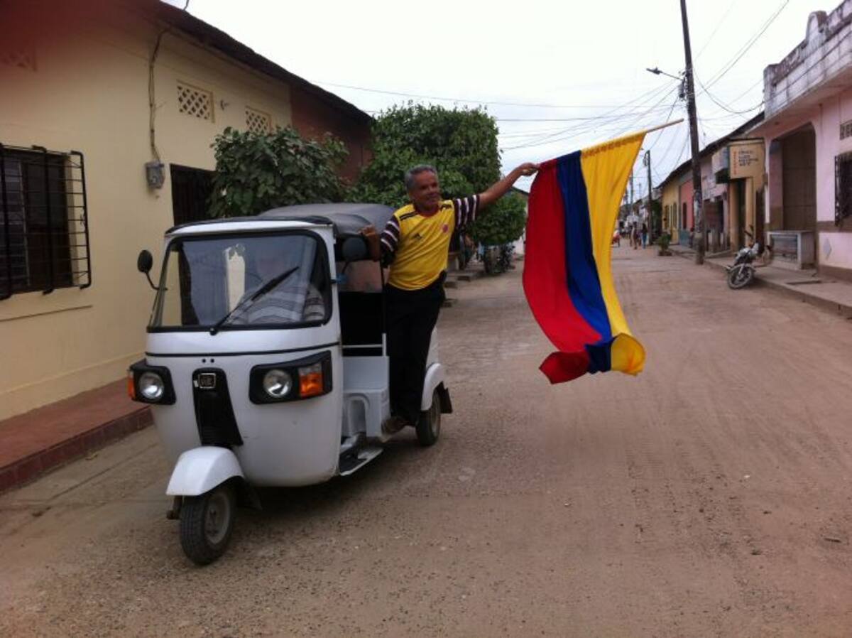 El Centro Histórico de Mompox se engalana con las banderas de Colombia. El orgullo patrio que despierta la selección Colombia así lo amerita. Aroldo Mestre / El Universal