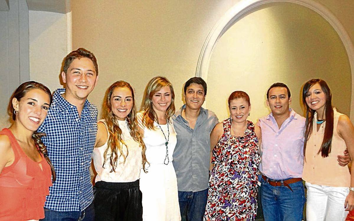 Luisa Cabrera, Cristian Agudelo, Soad Eljach, Verónica Monterrosa, Carlos Sánchez, Tatiana Rudd, Iván Ruiz y Natalia Samacá. Archivo particular