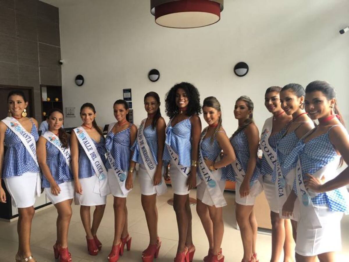 Candidatas al título de Capitana del Mar 2016. CORTESÍA.
