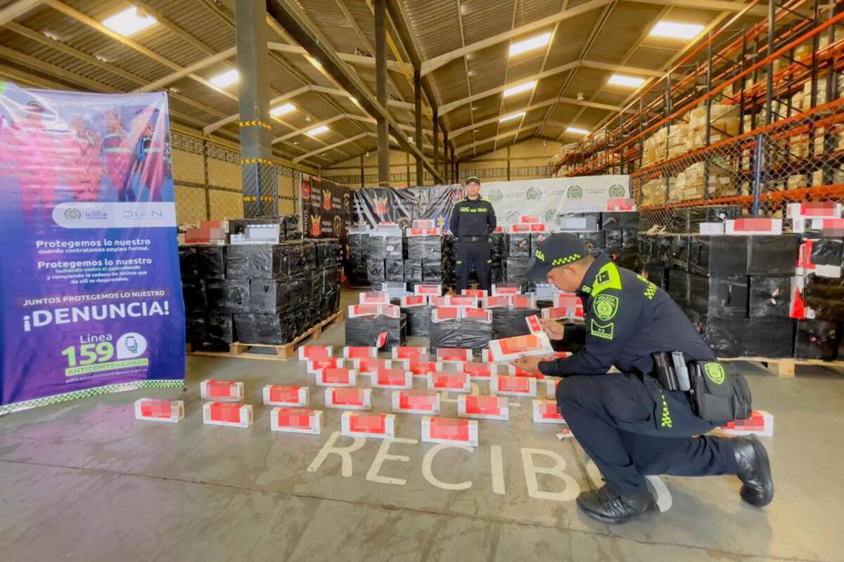 Aprehenden 59.000 cajetillas de cigarrillos avaluadas en $400 millones