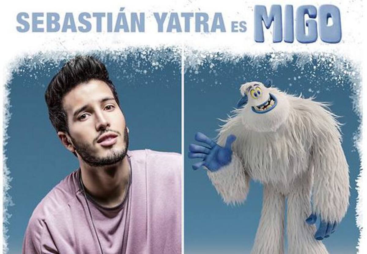 Sebastián Yatra es la voz de Migo, el personaje principal de la película animada 'Pie Pequeño'. colprensa