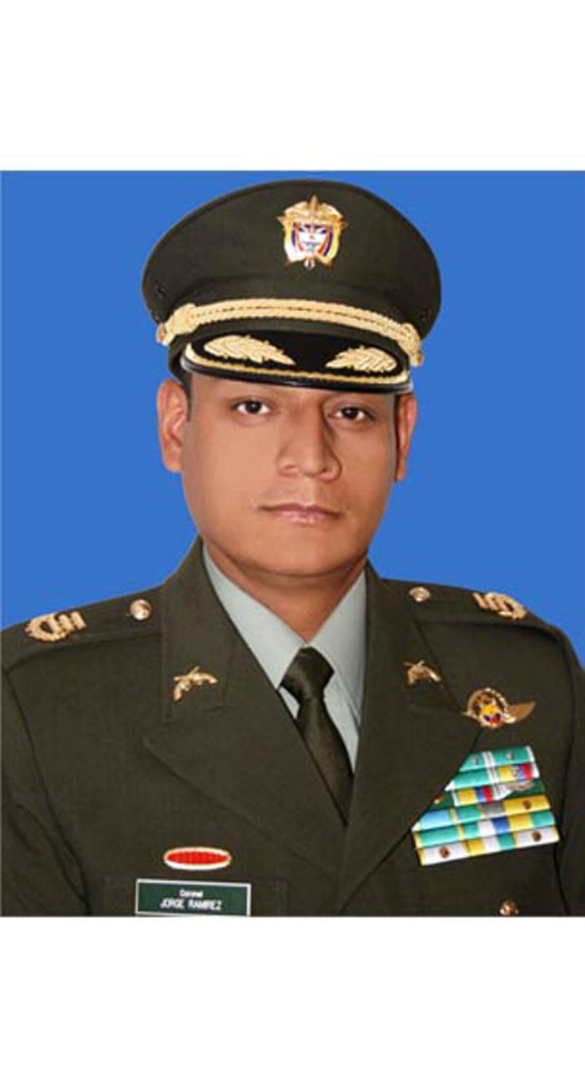 Coronel Jorge Luis Ramírez Aragón. CORTESÍA