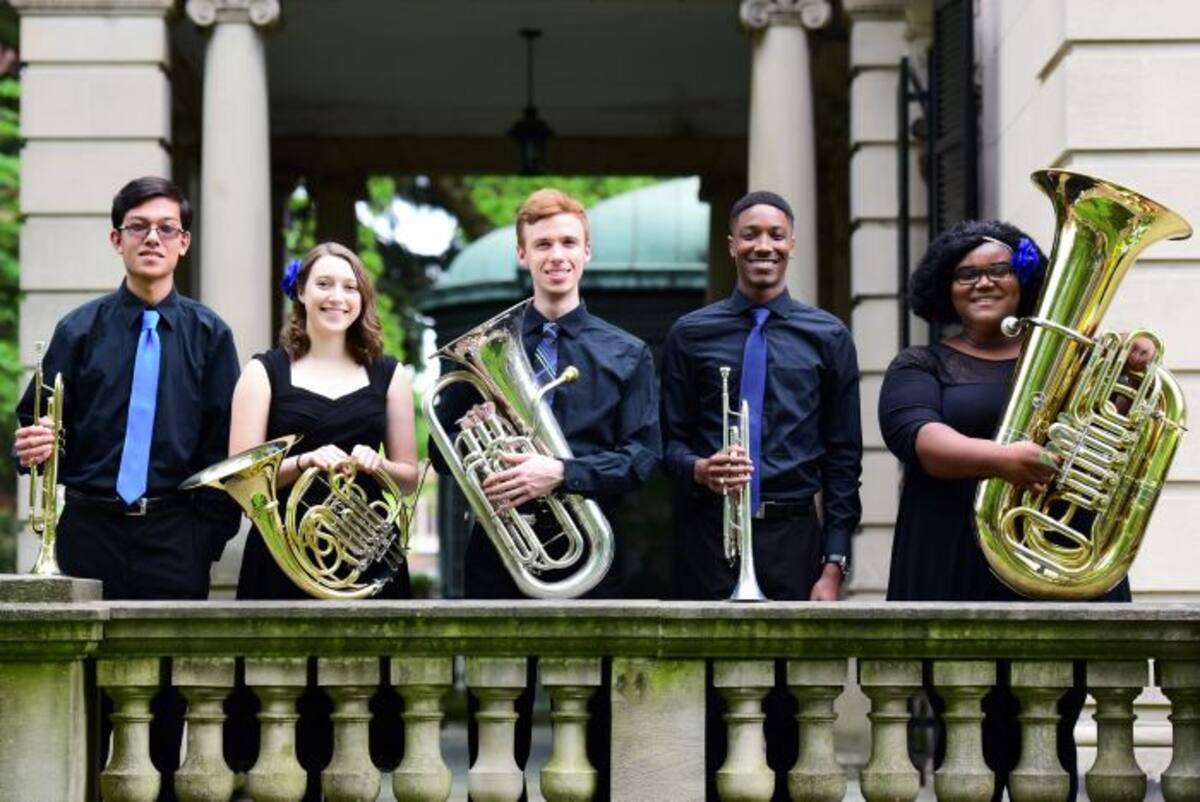 Músicos de Virginia Commonwealth University que se presentan hoy en el Teatro Adolfo Mejía. Cortesía