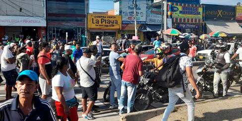 El drama de los ciudadanos afectados por los bloqueos en Cartagena