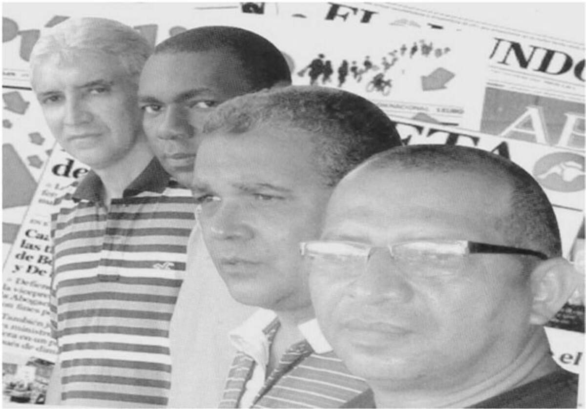 Grupo editor de Margen, de izquierda a derecha, Héctor Castillo, Nicolás Simarra, Oscar Castillo y Cledys J. Romero. CORTESÍA