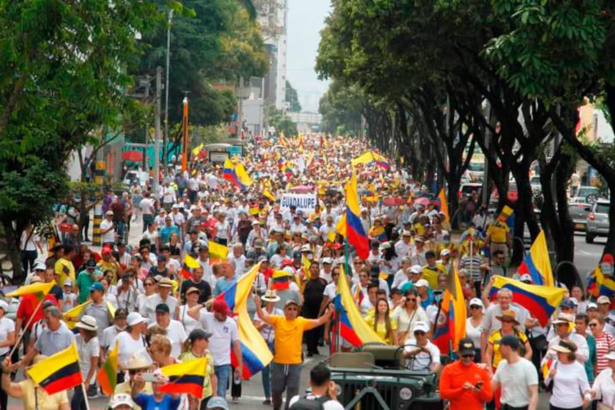 Así avanzan las marchas contra las reformas del Gobierno Petro en el país