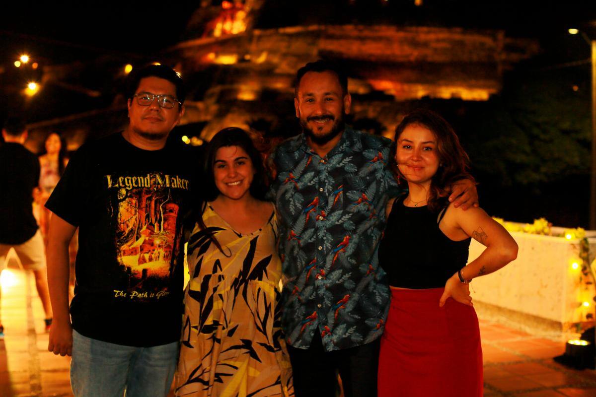 Luis Carlos Bermeo, Daniela Ortiz, Andrés Rosales y María Angélica García.