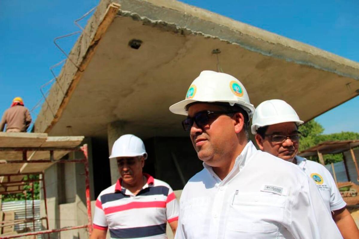 Aspecto del avance de las obras en el CAI de la Villa Olímpica, contiguo al complejo acuático y demás escenarios deportivos. //Foto: Aroldo Mestre - Elñ Universal.