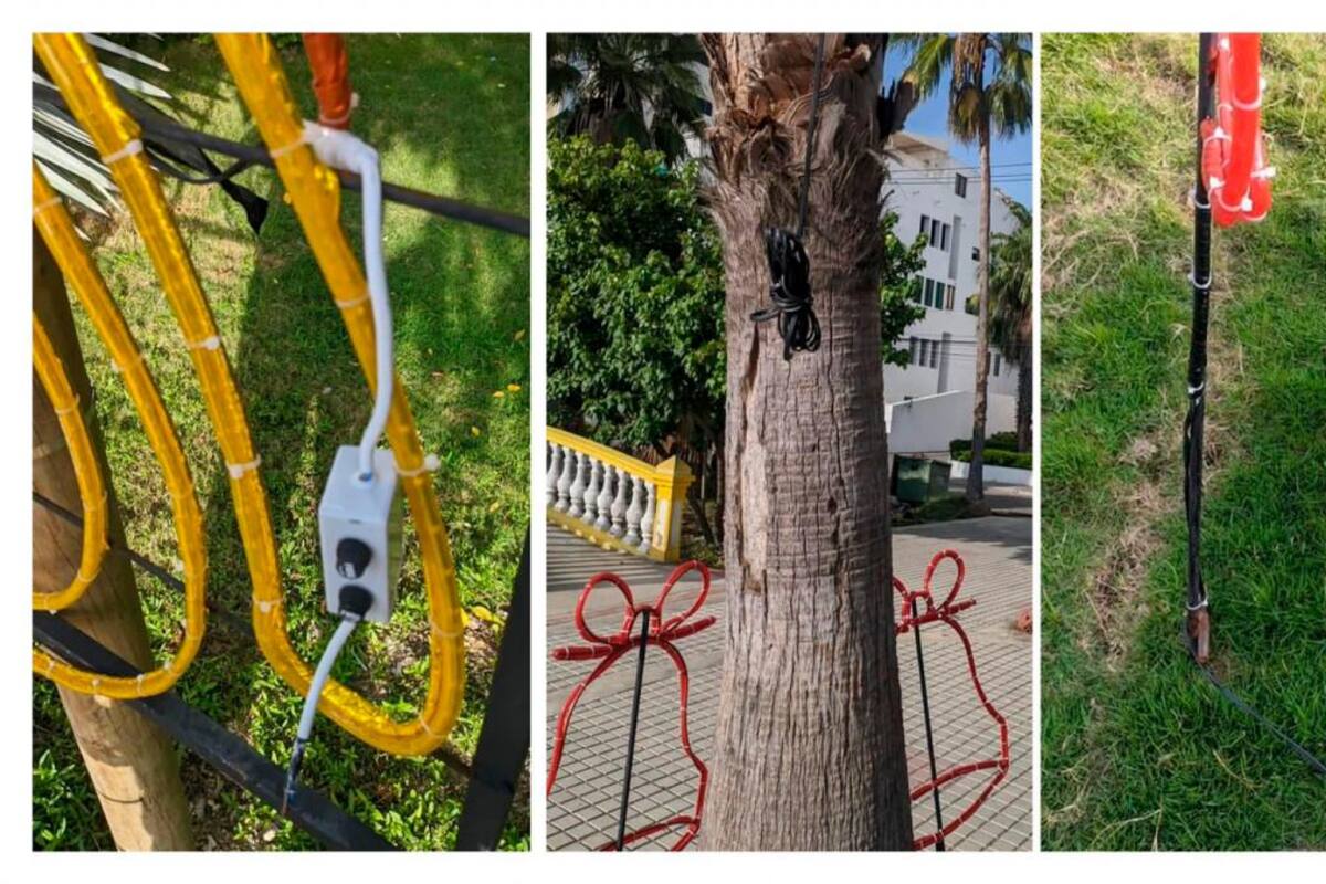 Vandalizan alumbrado navideño de Cartagena sin ser inaugurado