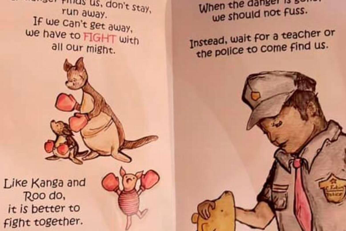 Polémico libro infantil en colegio: Winnie The Pooh da ayudas en caso de tiroteos