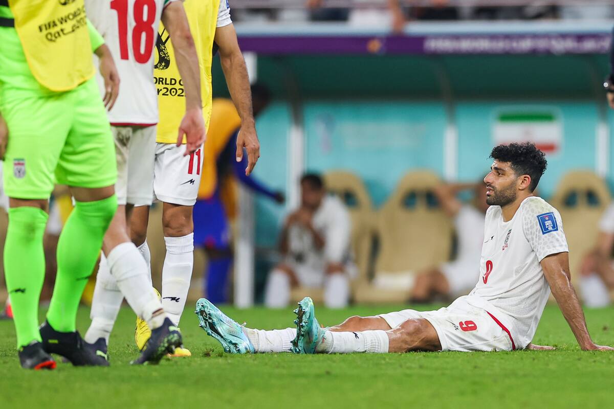 Mehdi Taremi, estrella de la selección iraní de fútbol. //Foto, EFE: JOSE SENA GOULAO