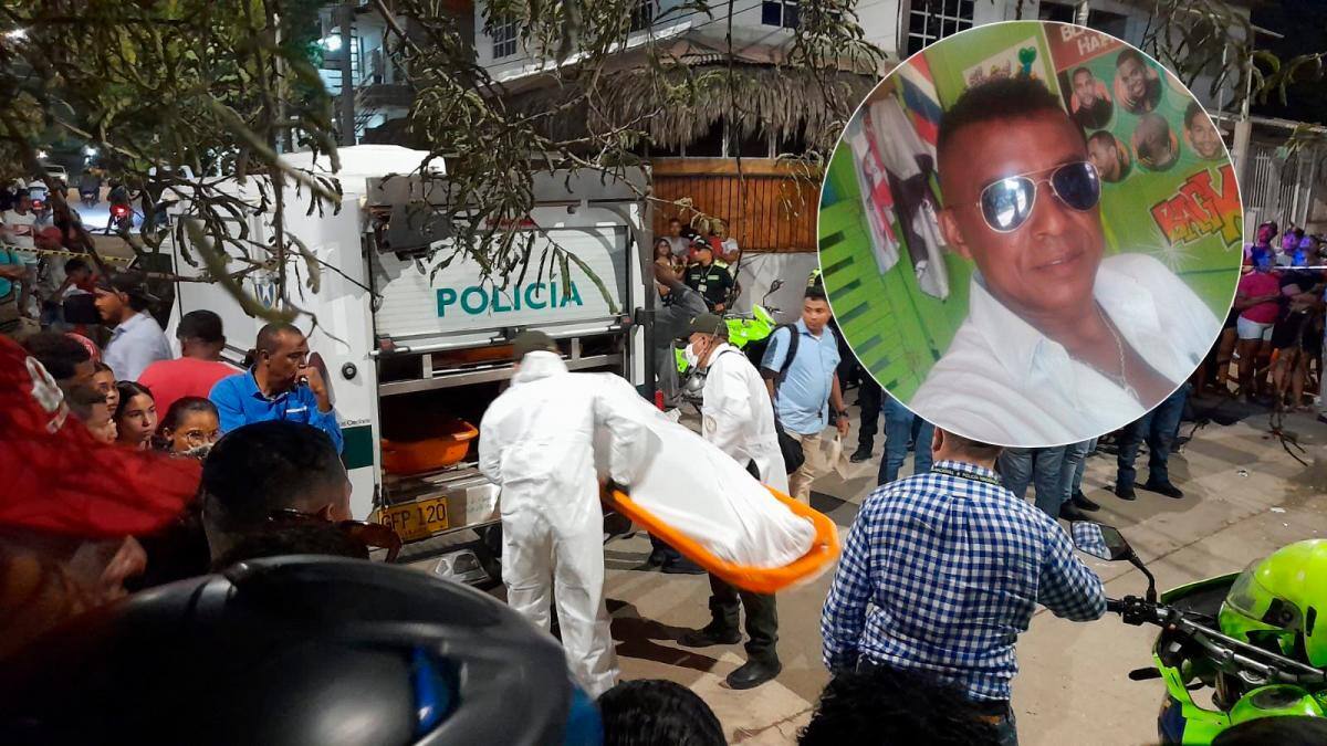 A Carlos Mario Cuesta Pérez lo asesinaron en la noche del martes (23 de enero) en el barrio 20 de Julio, frente a la cancha de fútbol. //FOTOS LUIS HERRÁN//EL UNIVERSAL.