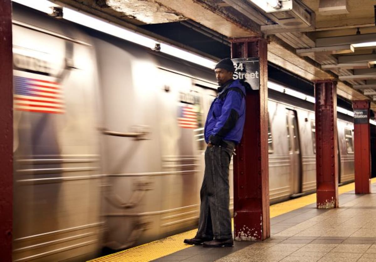 El tren subterráneo tras el paso de la supertormenta Sandy. AP CX Matiash