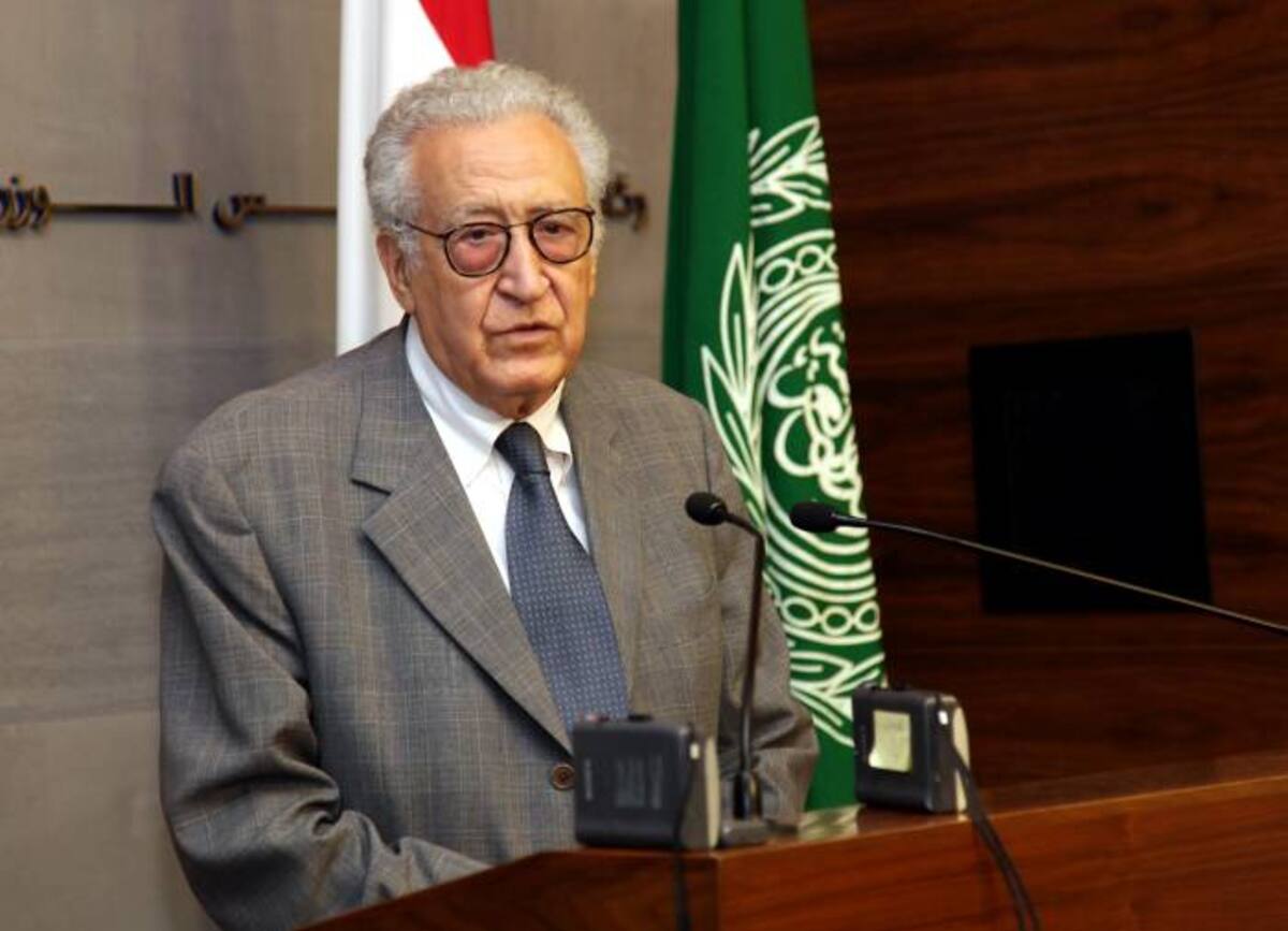 Lakhdar Brahimi, emisario de la ONU y de la Liga Árabe para Siria. AFP DALATI & NOHRA