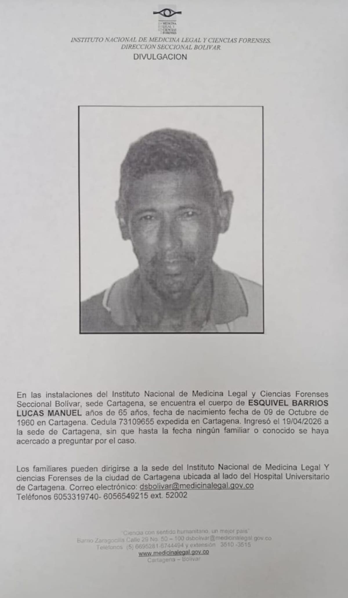 A Lucas Esquivel lo encontraron sin vida en Bazurto: su cuerpo está sin reclamar.