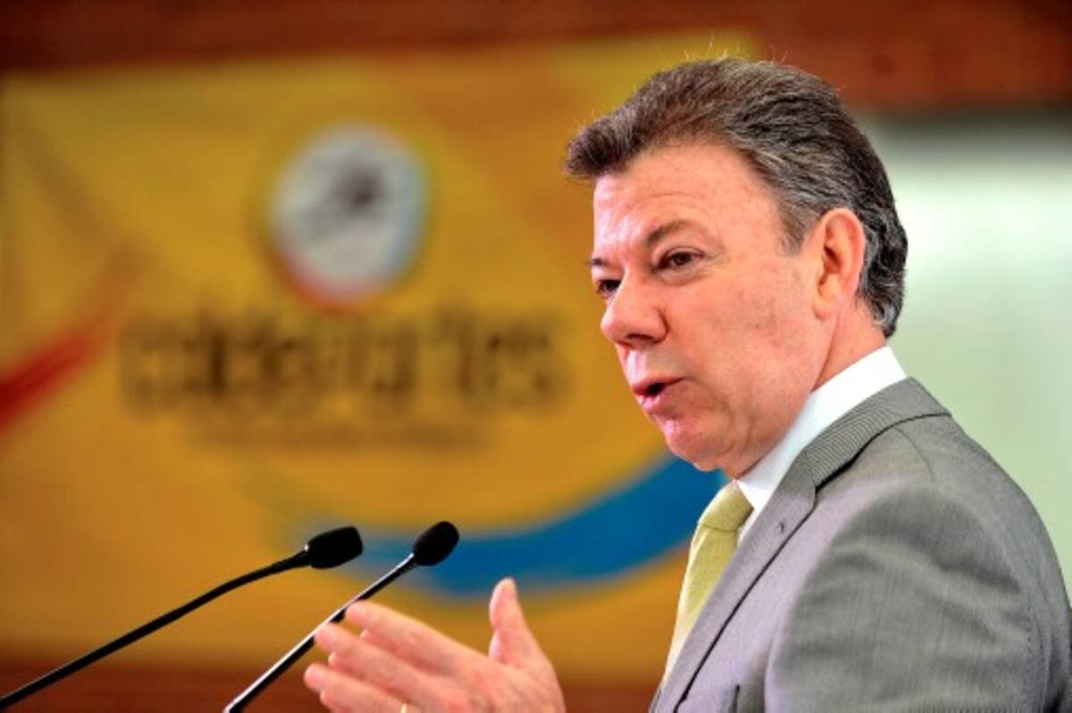 Juan Manuel Santos, presidente de Colombia. COLPRENSA
