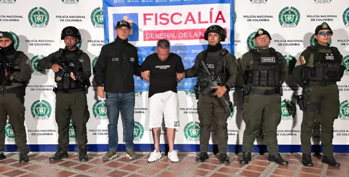 ¡A prisión! Alias ‘Llantas’, señalado de matar a un joven cuando iba a trabajar. // Foto: Fiscalía General