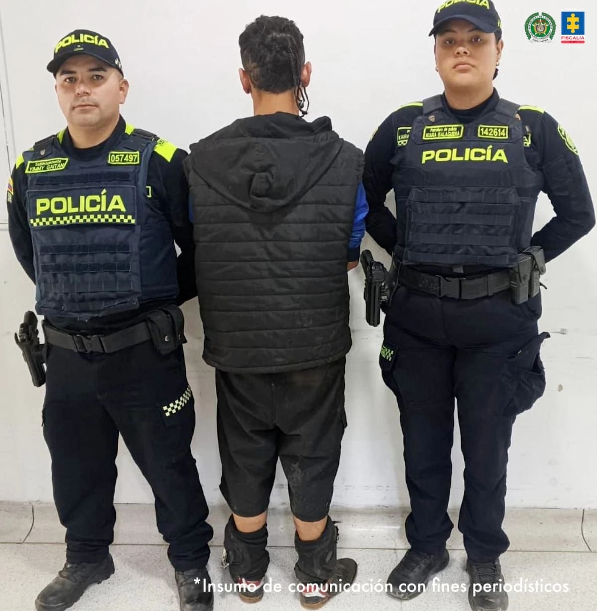 A prisión menor, de 17 años, que secuestró y maltrató a 2 personas en una casa. // Foto: Policía Nacional
