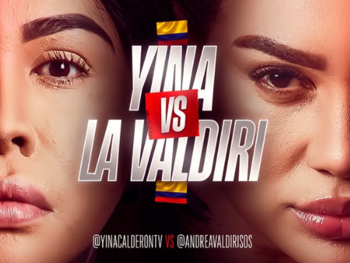 ¡A puño limpio! Andrea Valdiri y Yina Calderón se enfrentarán en una pelea real. Foto tomada de redes sociales/VANGUARDIA