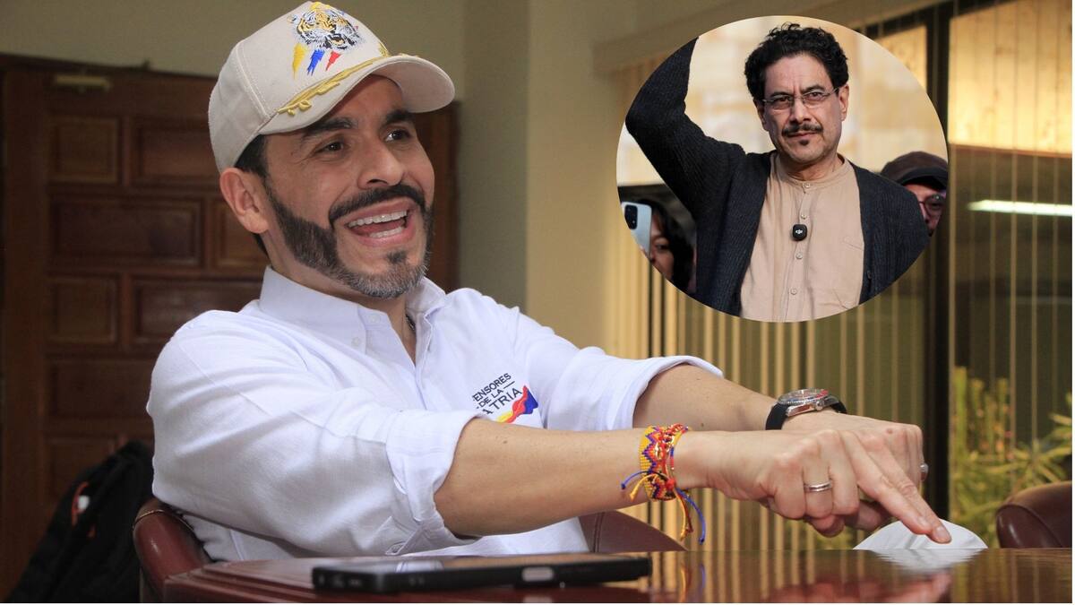 Abelardo de la Espriella, abogado y candidato presidencial para las elecciones 2026, señala que la lucha electoral serán con Iván Cepeda. // Fotos: Julio Castaño - EFE.