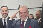 Abelardo de la Espriella llega a Bogotá por operación de su padre
