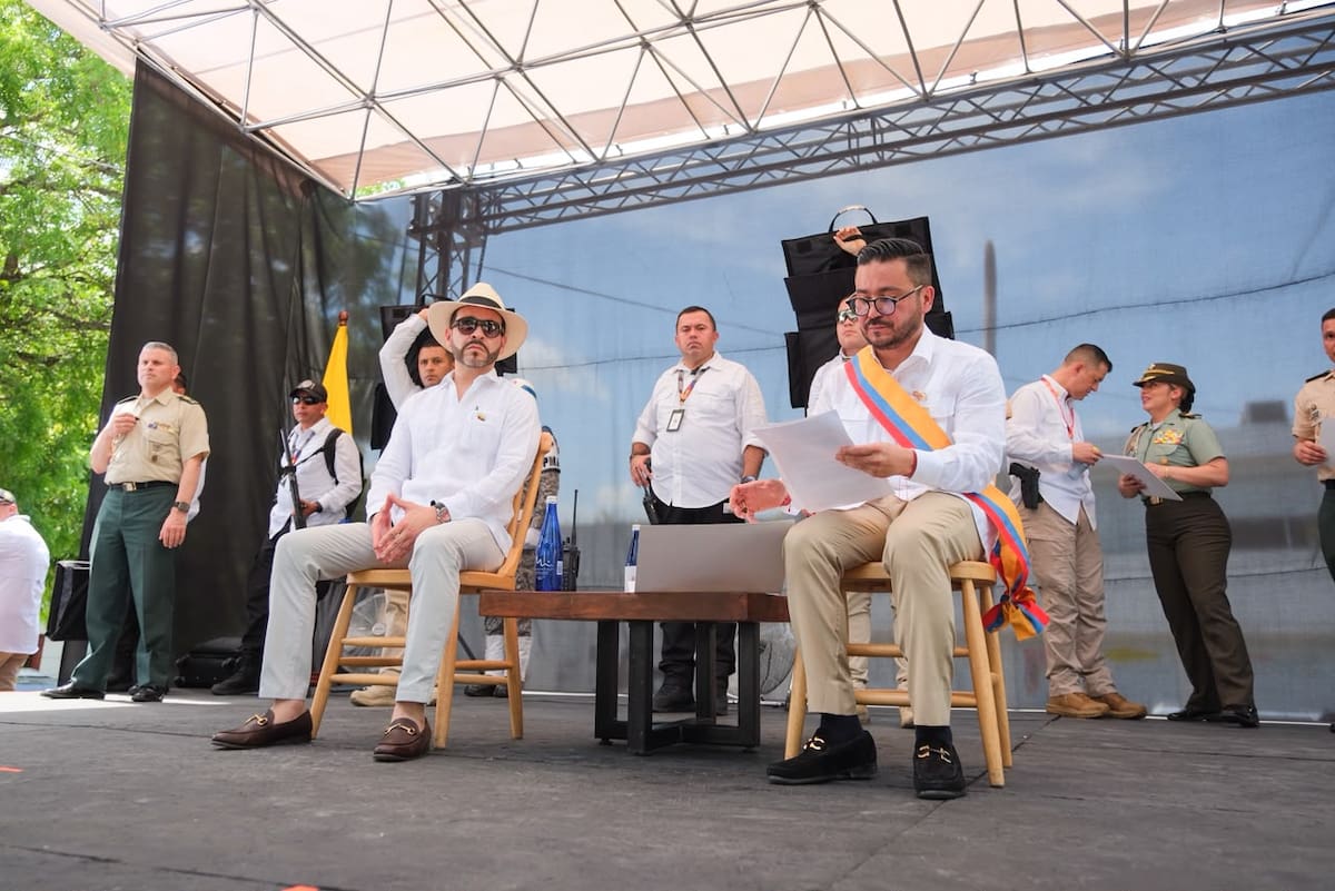Abelardo de la Espriella posesionó al nuevo contralor general de la República. // Foto: cortesía de la Presidencia de la República.