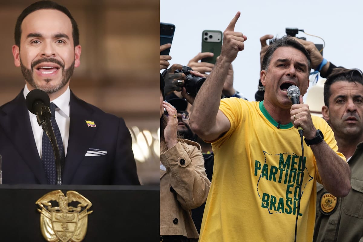 “Derrotar a la izquierda”: Abelardo de la Espriella apoya a Flávio Bolsonaro en Brasil