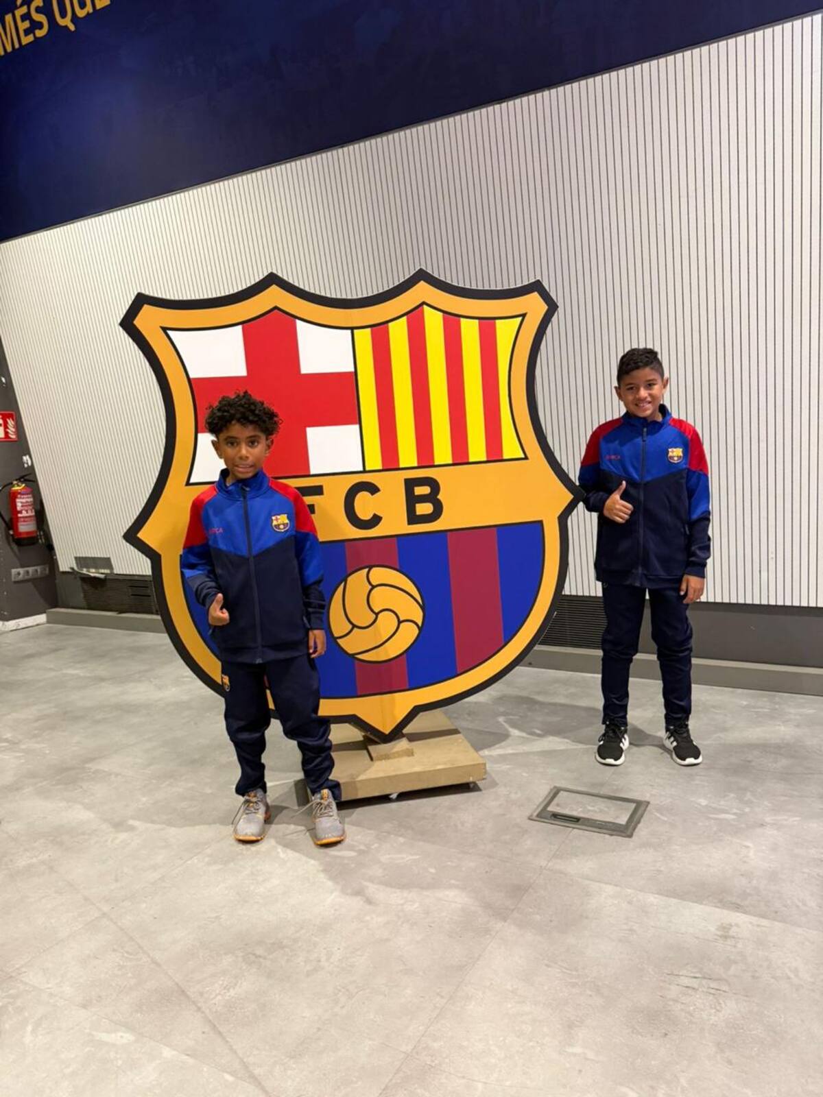 Abraham Pombo y Emilio Consuegra ya se encuentran en Barcelona. //CORTESÍA