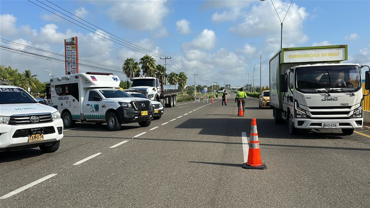 Más de 49 mil vehículos se movilizaron por las vías del departamento entre el 23 y 24 de diciembre, con una disminución del 33 % en siniestros viales. //FOTO CORTESÍA POLICÍA NACIONAL.