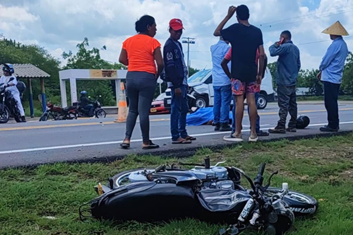 Accidente de moto en La Guajira.