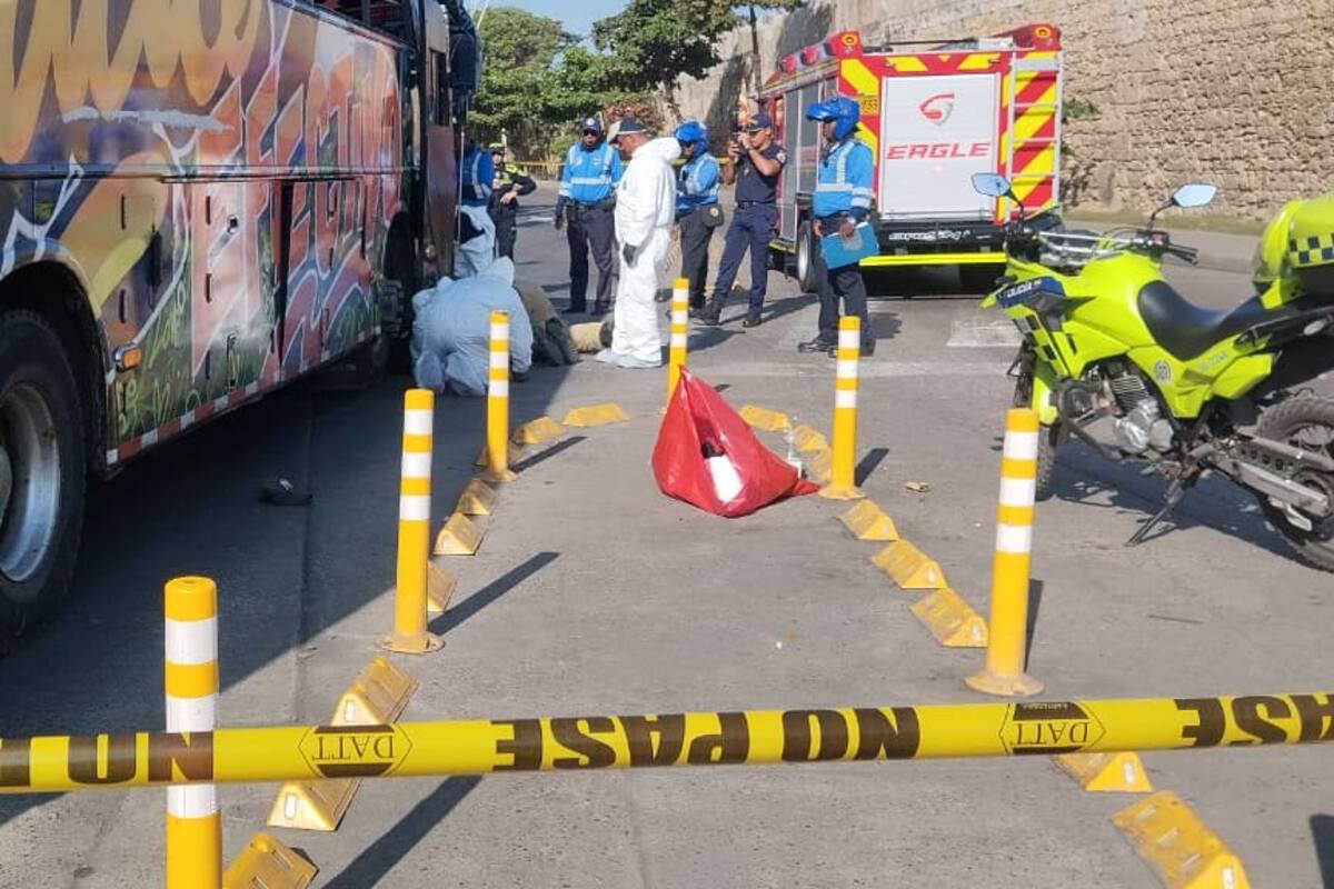 Chiva rumbera arrolló y le quitó la vida a un hombre en Getsemaní