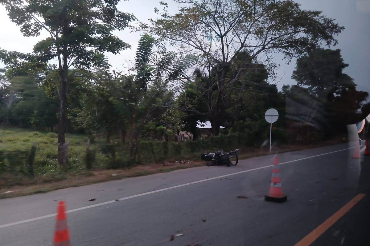 Trabajador de Afinia murió en fuerte choque de camión y una moto