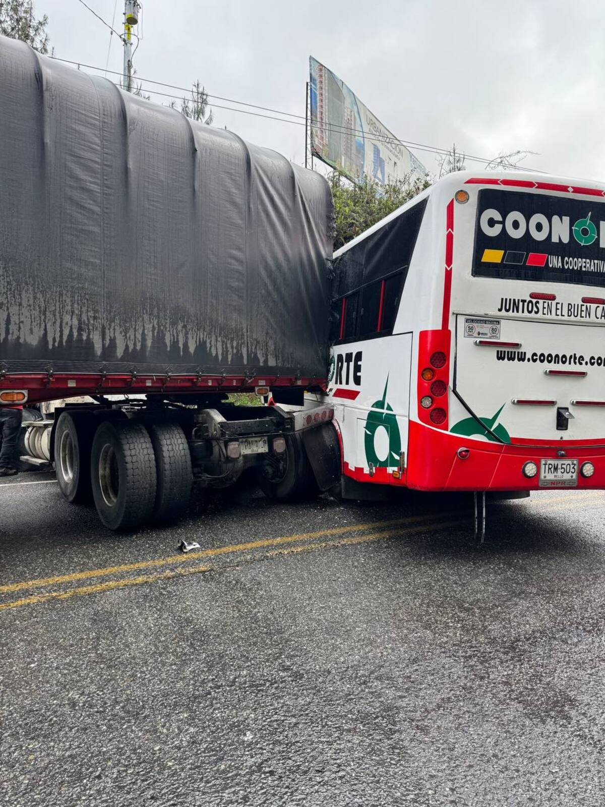 Accidente de tránsito en Yarumal - Antioquia.