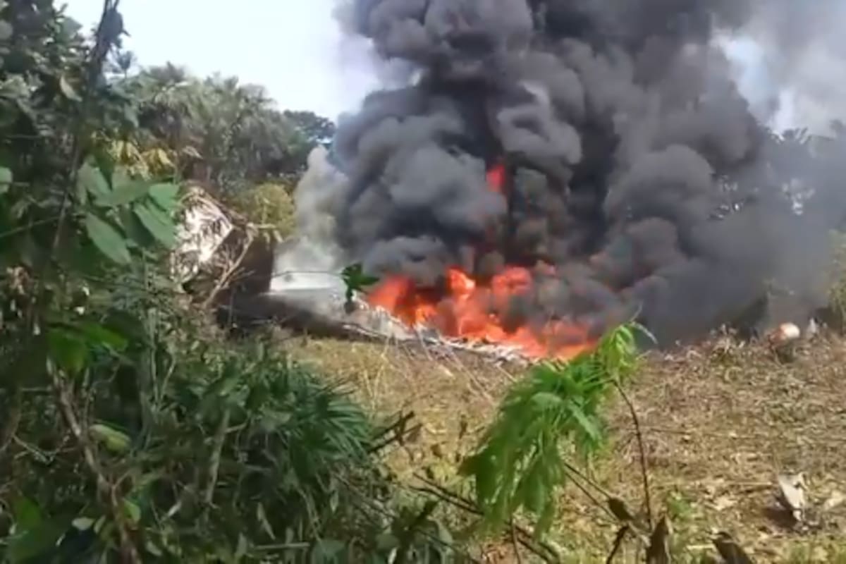 Video: un avión de la Fuerza Aérea se accidentó en Putumayo