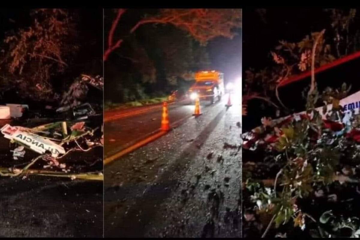4 muertos y 13 heridos dejó fuerte choque entre bus de Brasilia y ambulancia