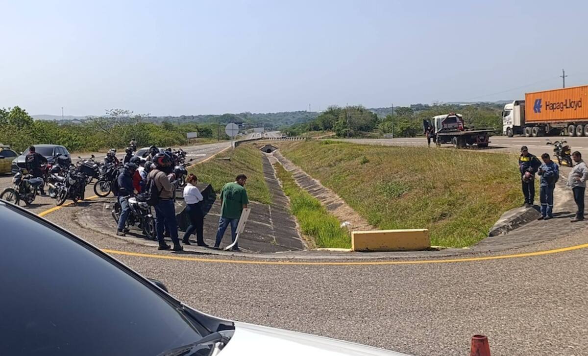 Lugar donde se registró el accidente donde perdió la vida Samir Santiago Rudas Zarache, de 21 años de edad.//Cortesía Red de Cooperantes.