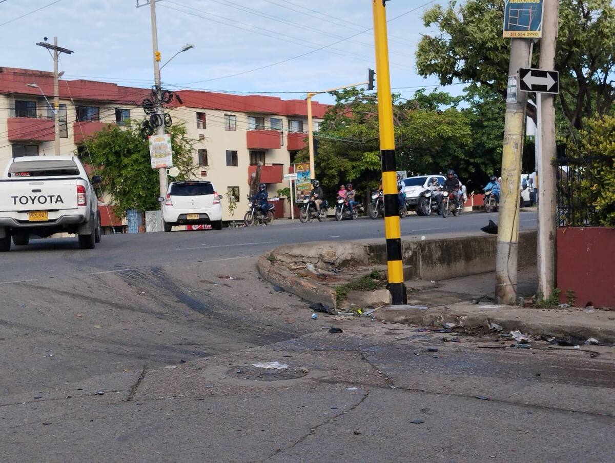 El fatal accidente ocurrió en esta esquina a la altura del centro médico FIRE