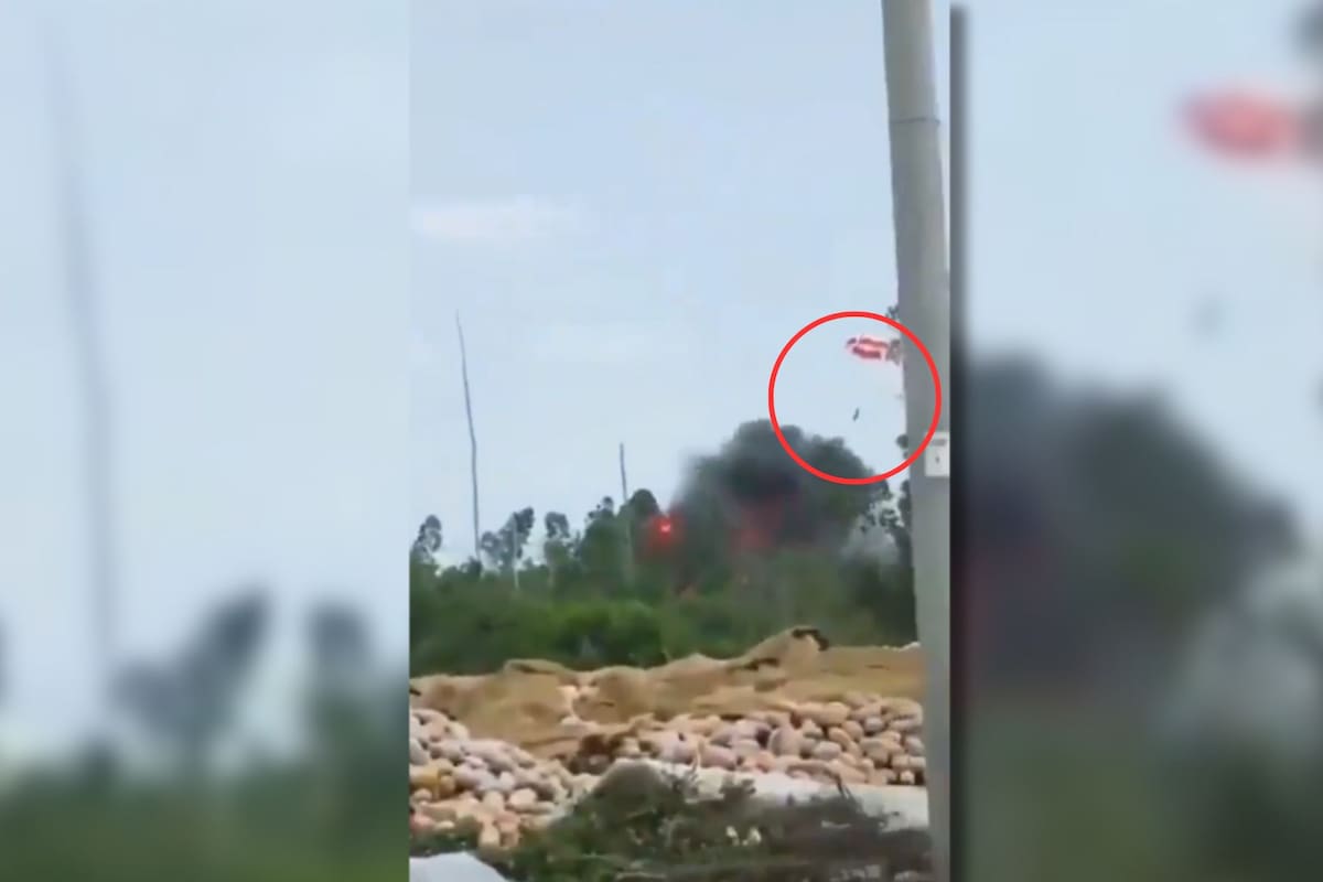 Video: piloto se salva de morir al eyectarse en último momento de un caza