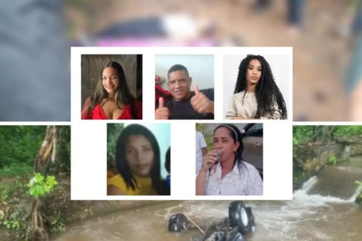 4 mujeres y un hombre murieron al caer auto de puente: estas son las víctimas