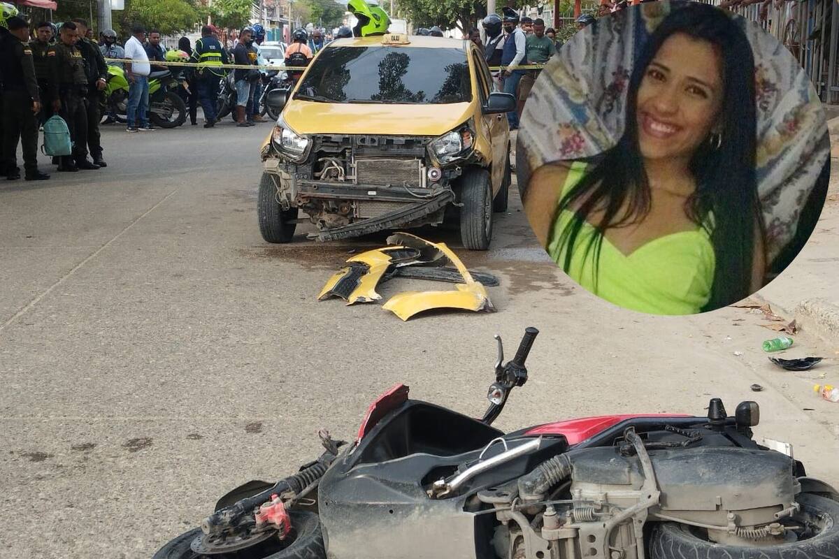 Esta es la mujer que murió en choque de moto y taxi en La María: tenía 28 años