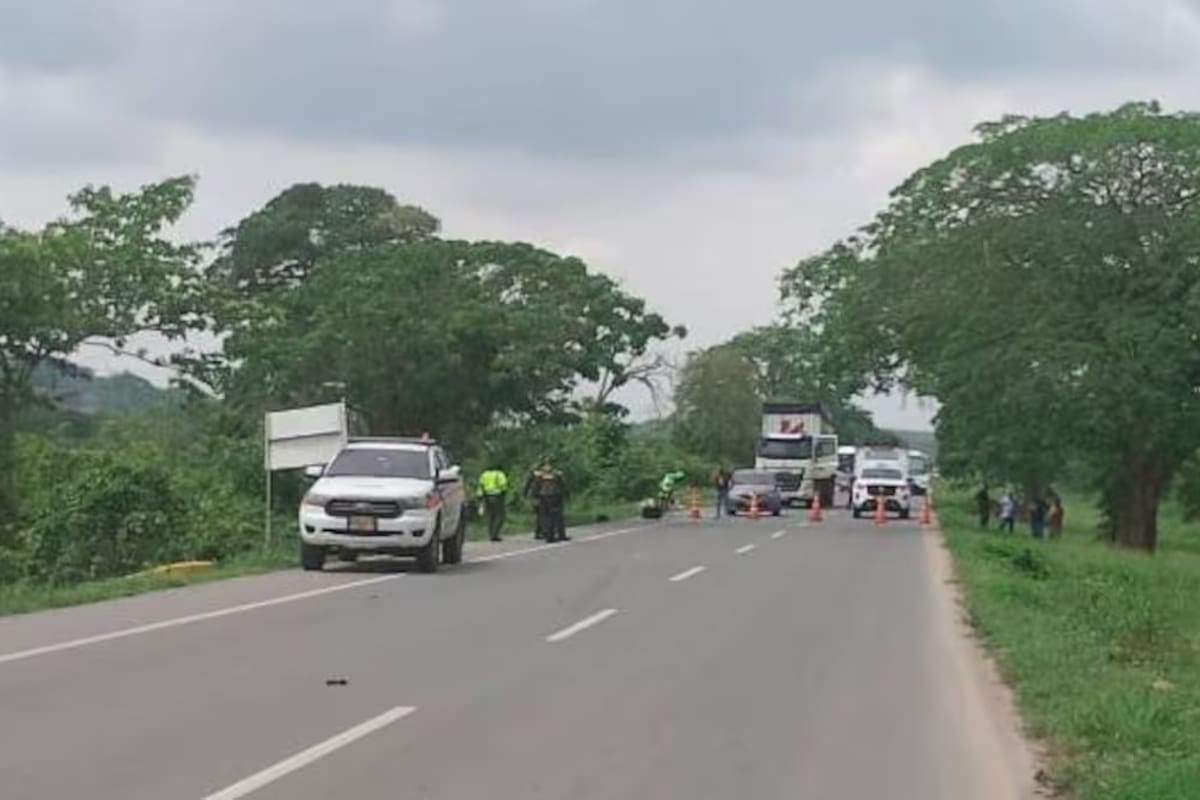 Murió pasajero de moto en fuerte accidente en la variante a Mamonal